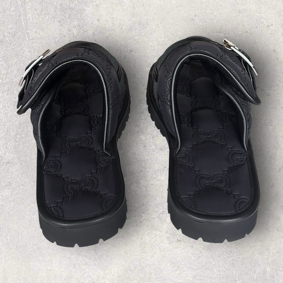 Gucci Monogram Padded Sandals - Picture 3 of 9